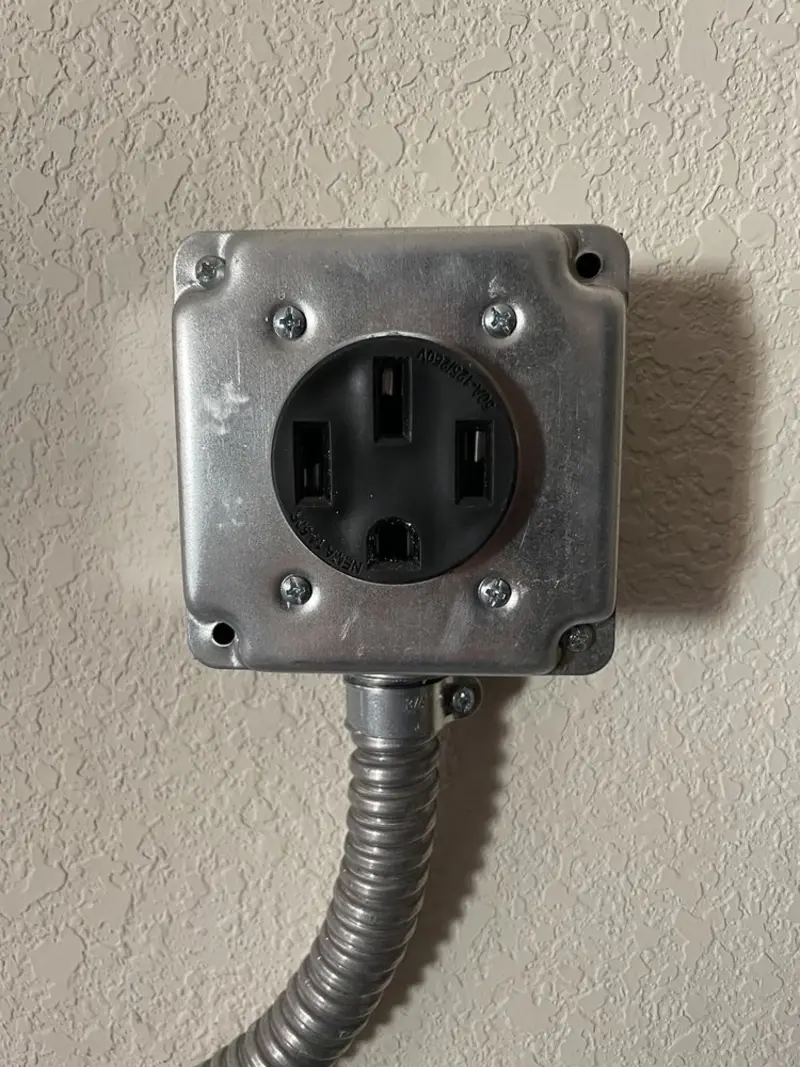 NEMA 14-50 outlet installed for Electrical Panel Upgrade in Lawndale